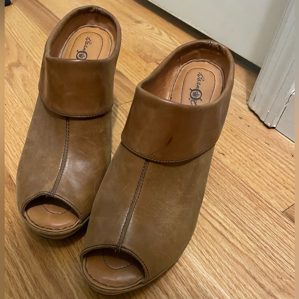 Born Crown open toe heel platform sz 10 GUC - Picture 2 of 9